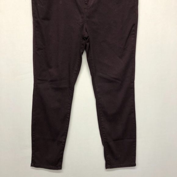 Buffalo David Bitton Women Hanna High Rise Skinny Jeans Size 16 Burgundy B241 20 - Picture 12 of 15